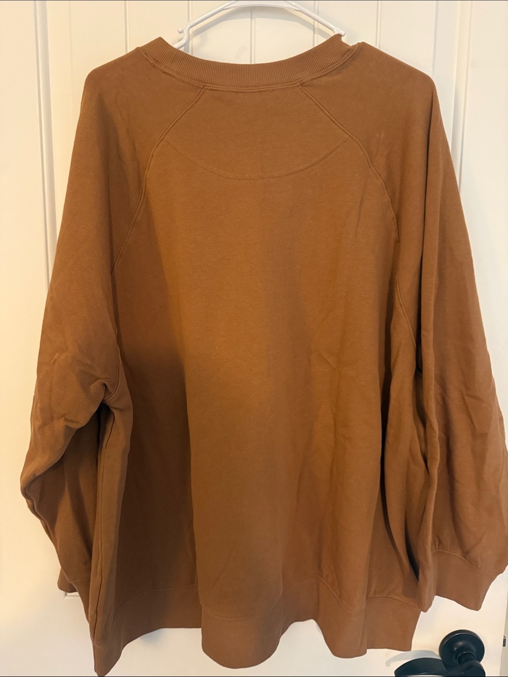 BNWT old Navy Rust Brown Cozy Crewneck Sweatshirt - Picture 3 of 4